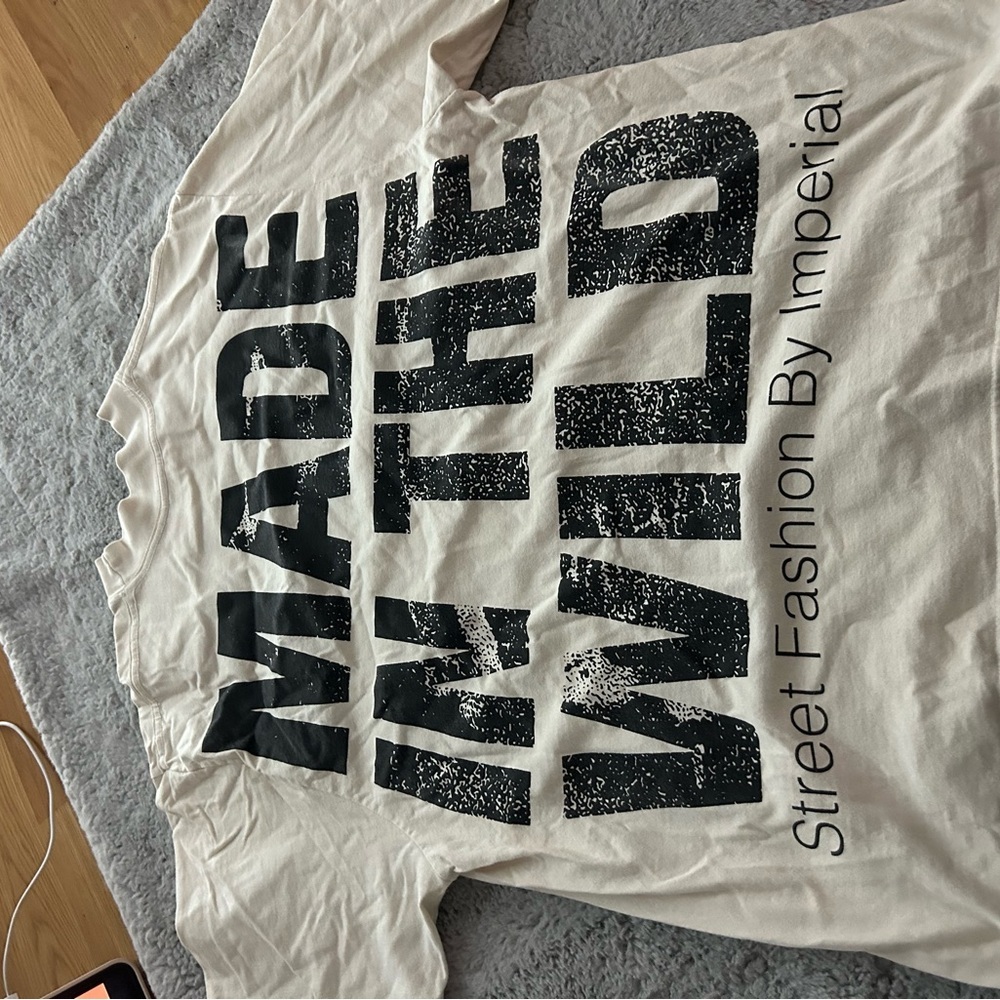 Imperial Graphic Tee in Black and Cream